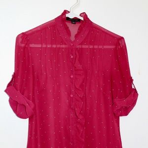 Sheer Berry Pink Top